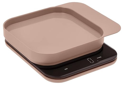 Mensura Kitchen Scale Accurate Measurements Made Effortless - Experience Precision Cooking with Battery - Powered Convenience - Requires 3 AAA Batteries for Reliable Performance (Humus)