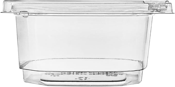 12 oz Tamper Evident Square Deli Container - Lids Sold Separately - for Accessories, Lego, Crafts, Candy, Cookie, Dessert, Snack, Fruit (Case of 500)