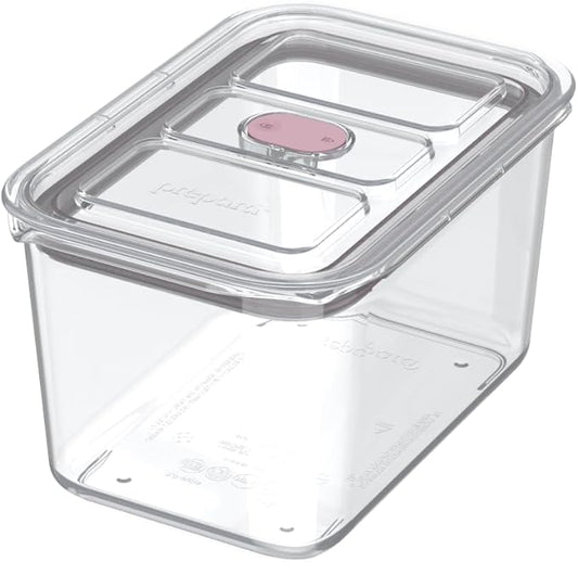 Prepara LatchLok Click 9.3 Cup Food Storage Container, Rose