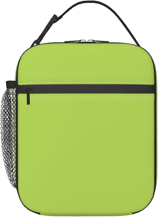 Lime Green Lunch Bag Lunch Box for Kids Girls Boys Women Thremal Picnic Meal Boxes for School Office Insulated Cooler Reusable Portable