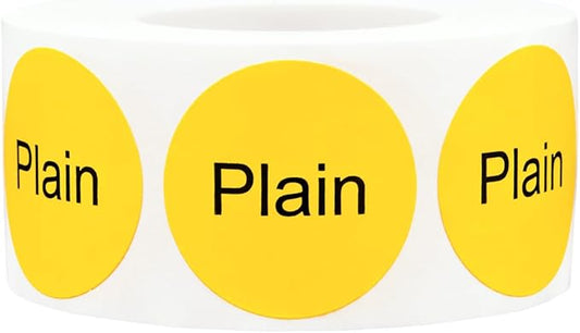 Plain Deli Labels 1 Inch 500 Total Stickers