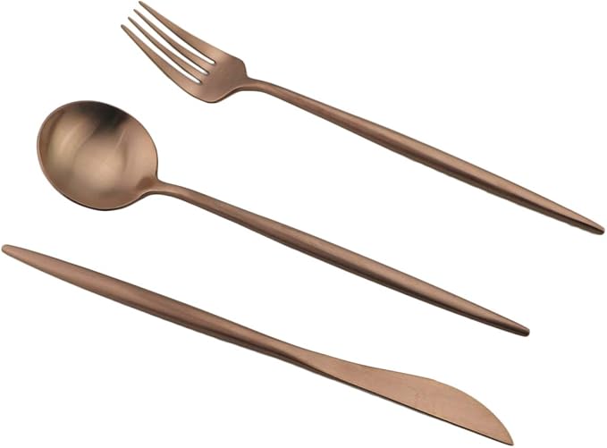 Reusable Travel Utensils, 7 Piece Portable 304 Stainless Steel including Knife Fork Spoon Chopsticks Cleaning Brush Straws Portable Pouch, Eco-friendly Camping Silverware Set, Dishwasher Safe