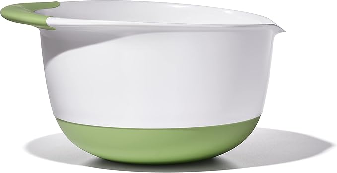 OXO Plastic Good Grips 3-Piece Mixing Bowl Set with Red/Green/Blue Handles