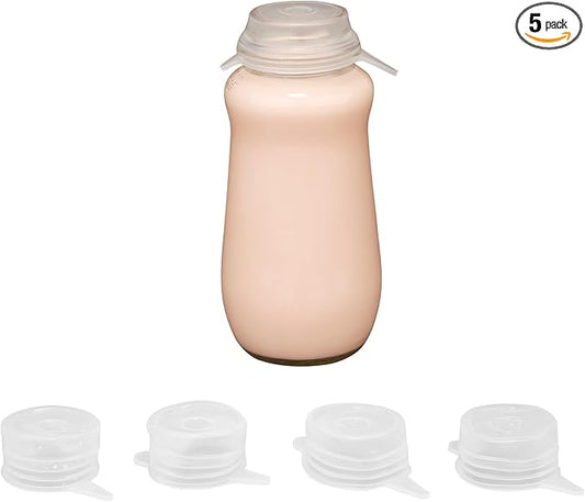 Extra Small Silicone Stretch Lids 1.6 Inch 5 pack Same Size Reusable Silicone Jar Cover to Fit 1.6 Inch to 1.9 Inch Cans Cups Bottles