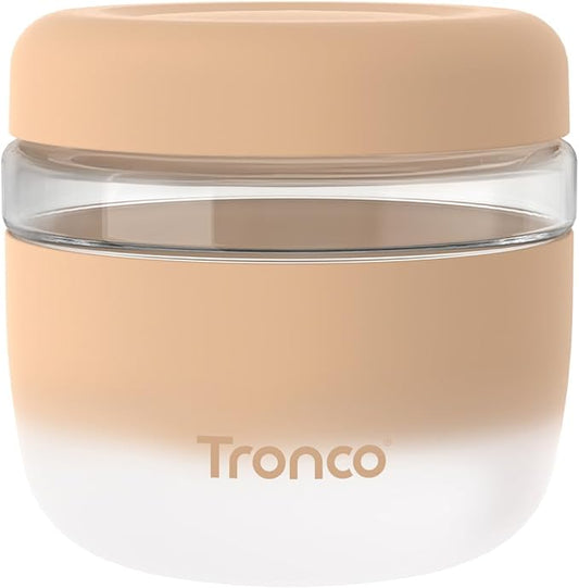 Tronco 24 oz Glass Lunch Bowl Container with Lid, Glass Food Storage Containers, Leak & Spill Proof, Soup & Stew Food Storage, Meal Prep, Airtight, Microwave Safe, BPA-Free - Ideal Gifts