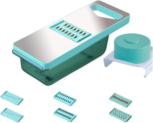 Mandoline Slicer for Kitchen, Food Chopper, Vegetable Slicer with Container