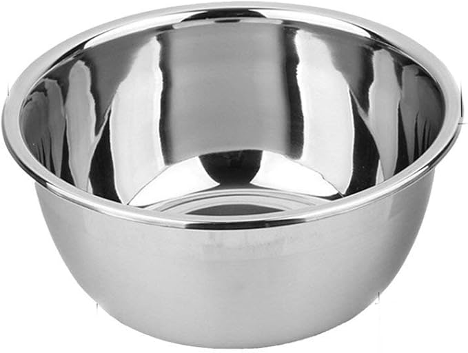 meleg otthon Stainless Steel Bowl,6.5ＱT Salad Bowl,Metal Bowls,Stainless Steel Basin,Heavy Duty Deeper Edge Mirror Finish Dishwasher Safe Bowl (XL)…
