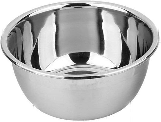 meleg otthon Stainless Steel Bowl,6.5ＱT Salad Bowl,Metal Bowls,Stainless Steel Basin,Heavy Duty Deeper Edge Mirror Finish Dishwasher Safe Bowl (XL)…
