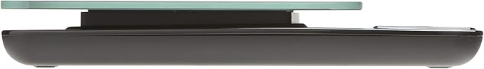 Taylor Glass Top Food Scale with Touch Control Buttons, 11 lb Capacity, Black