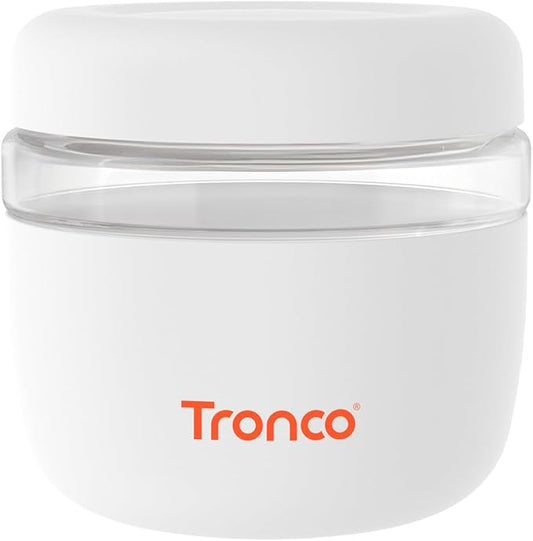 Tronco 24 oz Glass Lunch Bowl Container with Lid, Glass Food Storage Containers, Leak & Spill Proof, Soup & Stew Food Storage, Meal Prep, Airtight, Microwave Safe, BPA-Free - Ideal Gifts