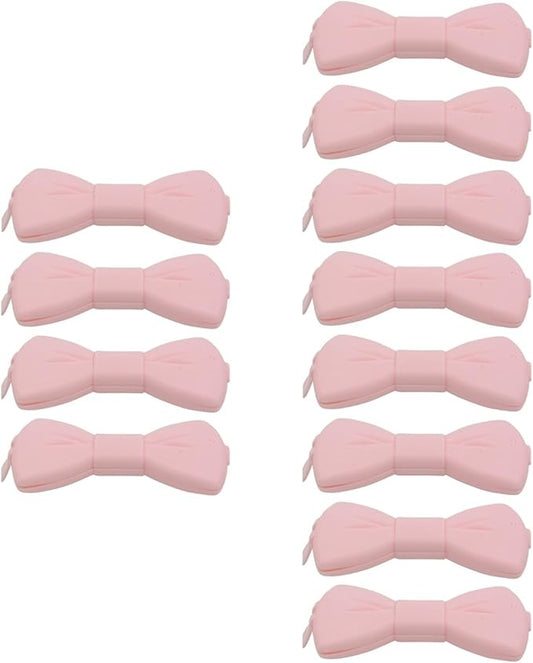 ABOOFAN 12 Pcs Pack Food Clips Bag Clips for Food Sealing Clip Great Clips Bag Clips for Chips Clips for Food Packages Chip Clips Food Saving Sealer Stick Bag Sealer Double Team Bow Tie