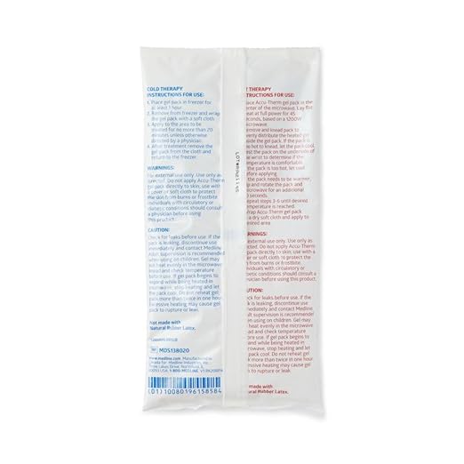 Medline Accu-Therm Hot and Cold Gel Pack, Reusable, 5" x 10" (Pack of 16)