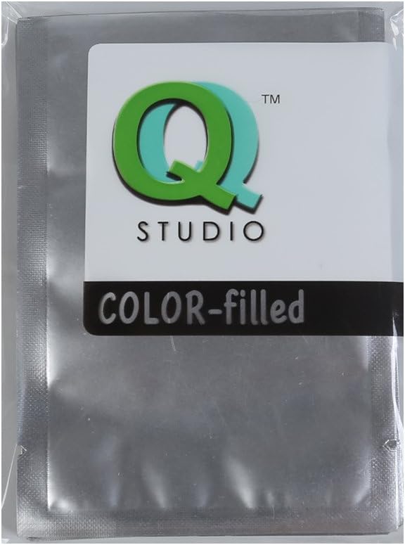 QQ Studio 100 PCS Metallic Mylar Foil Open Top Sealable Bags (8x12cm(3.1x4.7"), 100x Silver)