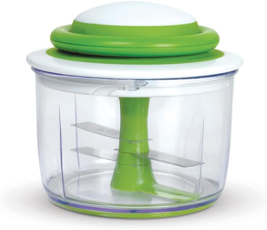 Chef'n VeggiChop Hand-Powered Food Chopper (Arugula), 5.5" x 5.5" x 5"