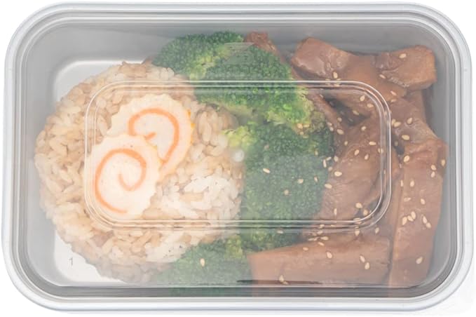 Restaurantware Futura 17 Ounce Meal Prep Containers With Lids 100 Microwavable To Go Containers - Disposable For Packaging Lunches or Take Out Orders Silver Plastic Food Containers With Lids