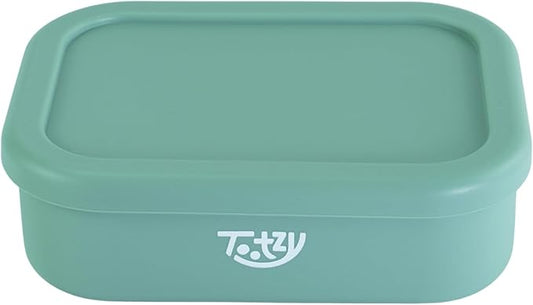 Premium Silicone Bento Box 30 oz – Reusable, Leakproof, BPA-Free Lunch Container – Microwave & Dishwasher Safe – Perfect for Dog Meals, School Lunch, Office, or Travel – Eco-Friendly (Sage)