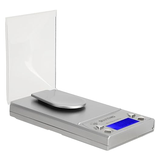 Electronic Scale, 10g/0.001g Digital High Accuracy Electronic Food Weighing Scale, Plastic Portable Jewelry Digital Scale with Weight and Tweezers