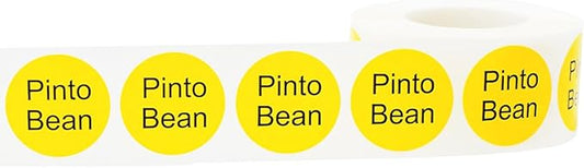 Pinto Bean Deli Labels 1 Inch 500 Total Stickers