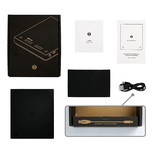 TIMEMORE Coffee Scale, 2021 New Version Black Mirror Basic Plus, Digital Espresso Coffee Scale Kitchen Scale with Auto Timing, 2000 Grams,Black Plus
