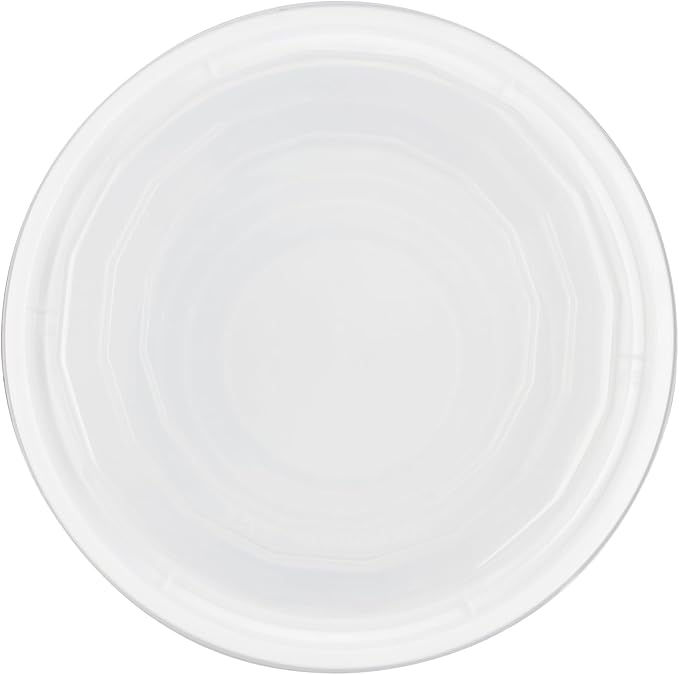 Restaurantware Asporto 32 Ounce To Go Boxes 100 Microwavable Take Out Food Containers - Clear Plastic Lids Included Do Not Contain BPA White Plastic Catering Food Containers Disposable Round