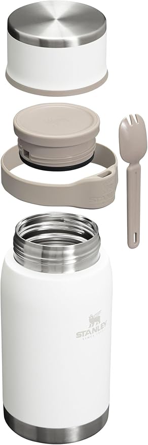 Adventure To-Go Food Jar and Spork | Vacuum Insulated Thermos Food Container | Stainless Steel | BPA-Free