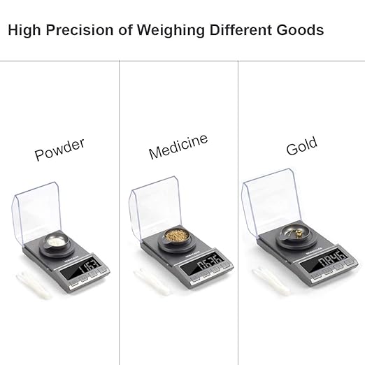 Digital Milligram Scale, 100g x 0.001g NEWACALOX Reloading High Precision Jewelry Scale,Portable Jewelry Scale with...