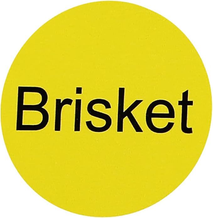 Brisket Deli Labels 1 Inch 500 Total Stickers