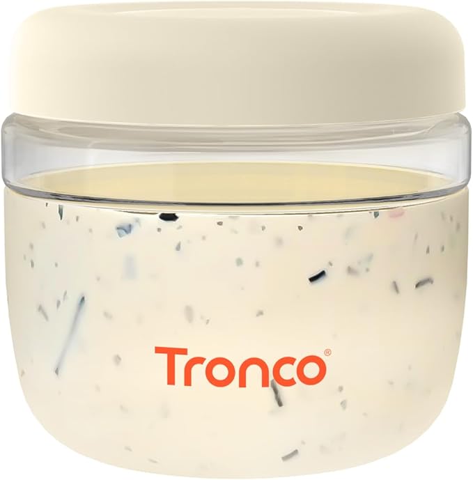 Tronco 24 oz Glass Lunch Bowl Container with Lid, Glass Food Storage Containers, Leak & Spill Proof, Soup & Stew Food Storage, Meal Prep, Airtight, Microwave Safe, BPA-Free - Ideal Gifts