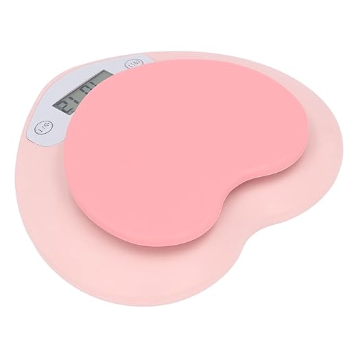 Digital Kitchen Scale 1g Accuracy 5kg Heart Shape Rechargeable Food Scale for Cooking Baking