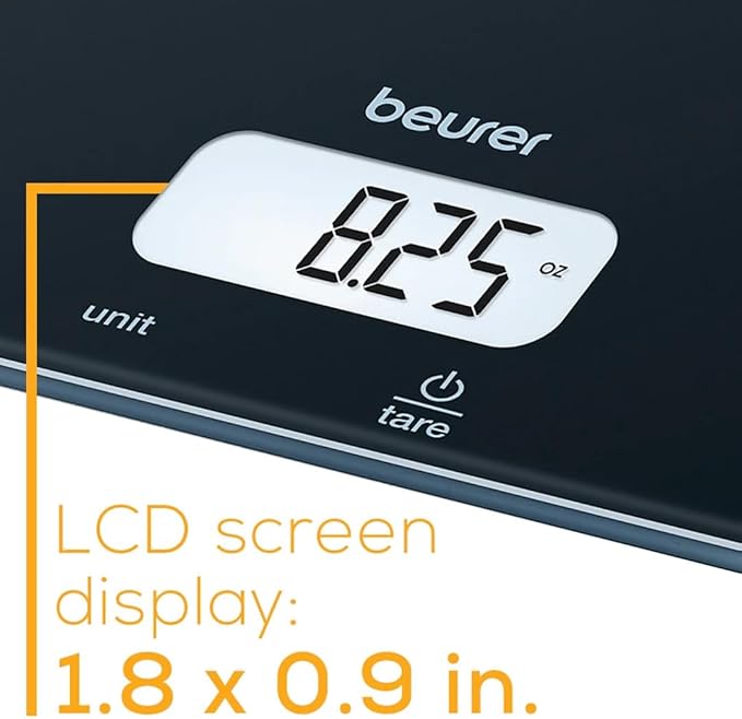 Beurer KS19 Multi-Function Digital Kitchen Scale, Garden Scale, Nutrition Scale, for Cooking and Baking, Keto Diet and Weight Loss, Digital Display with Tare Function, Precise Measurement max 11lbs