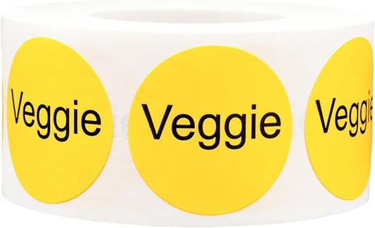 Veggie Deli Labels 1 Inch 500 Total Stickers