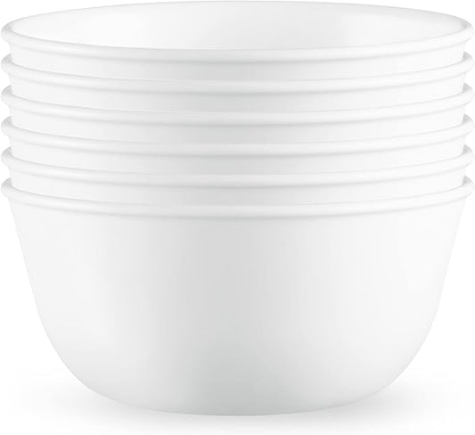 Corelle Vitrelle 28-oz Soup/Cereal Bowls Set of 6 & 4-Pc Meal Bowls Set & Vitrelle 6-Piece Salad Plates Set