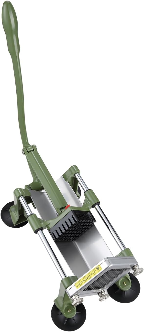 VEVOR French Fry Cutter, Potato Slicer with 3/8-Inch Stainless Steel Blade, Manual Potato Cutter Chopper with Suction Cups, Great for Potato, French Fries, Cucumber, Vegetables, Carrot