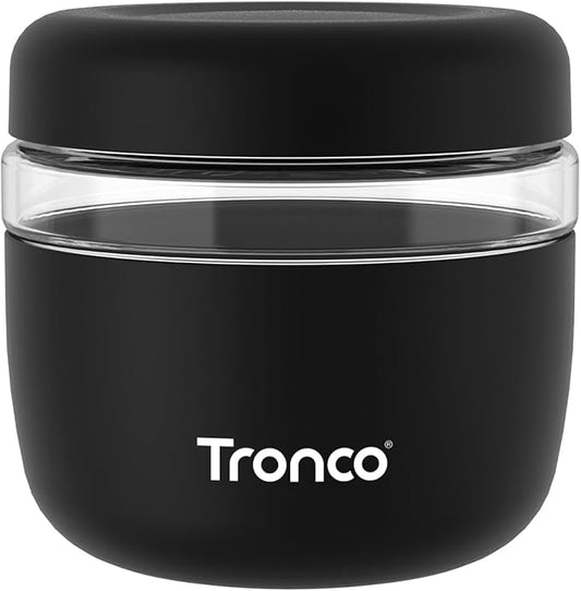 Tronco 24 oz Glass Lunch Bowl Container with Lid, Glass Food Storage Containers, Leak & Spill Proof, Soup & Stew Food Storage, Meal Prep, Airtight, Microwave Safe, BPA-Free - Ideal Gifts