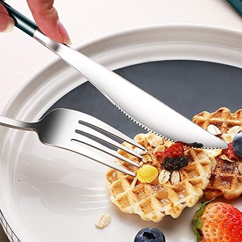 Reusable Utensils with Case, Travel Silverware Set with Case, 18/8 Stainless Steel Flatware Set Include Knife Forks Spoons Chopsticks Portable Cutlery Set for Lunch Box Office Picnic Daily Eating