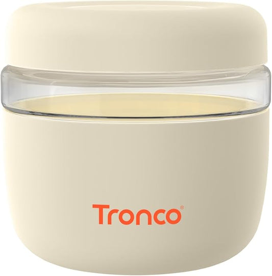 Tronco 24 oz Glass Lunch Bowl Container with Lid, Glass Food Storage Containers, Leak & Spill Proof, Soup & Stew Food Storage, Meal Prep, Airtight, Microwave Safe, BPA-Free - Ideal Gifts