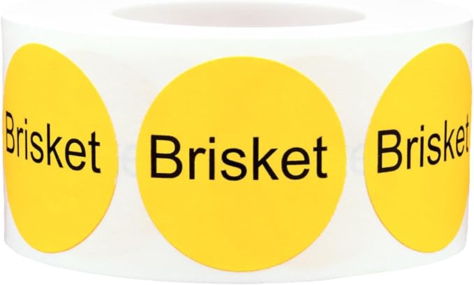 Brisket Deli Labels 1 Inch 500 Total Stickers