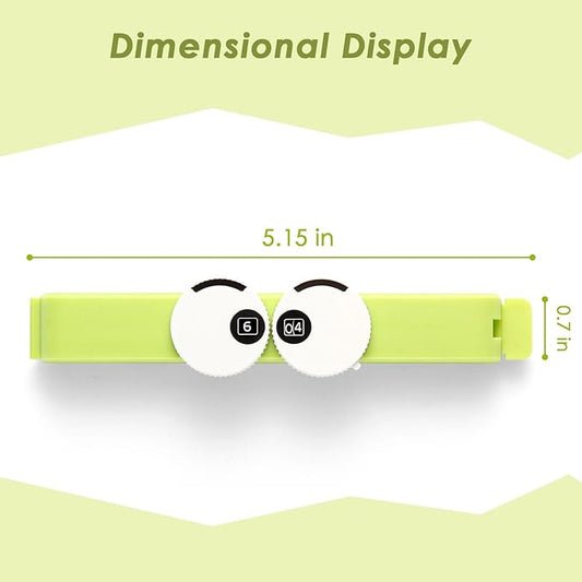 Chip Clips Holder for Food Packaging; Food Bag Holder with Shelf Life Tracker, Green 3PCS for Food, Kitchen, Home use Bag Clips for Food