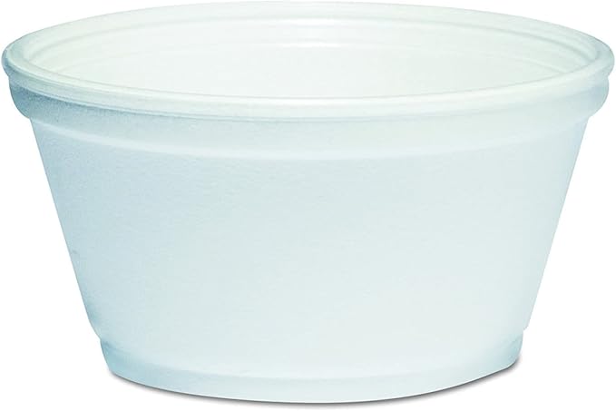 Mr Miracle Foam Bowl with Lid for Hot and Cold Foods – 12 Ounce Disposable Soup Container with Vented Lid, Great for Ice Cream, Yogurt, Soup, Takeout [50 pack]