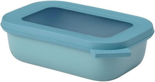 Mepal Cirqula Rectangular Multi Bowl 500 ml Nordic Green-Food Storage Box-Stackable-Dishwasher Safe, Polypropylene