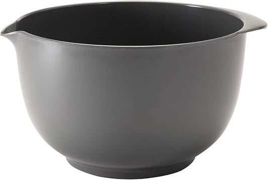 Hutzler, melamine, mixing bowl with spout, 2.5-Liter, Gray
