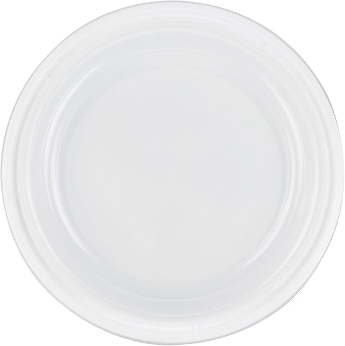 Restaurantware Asporto 48 Ounce To Go Boxes 100 Microwavable Take Out Food Containers - Clear Plastic Lids Included Do Not Contain BPA White Plastic Catering Food Containers Disposable Round