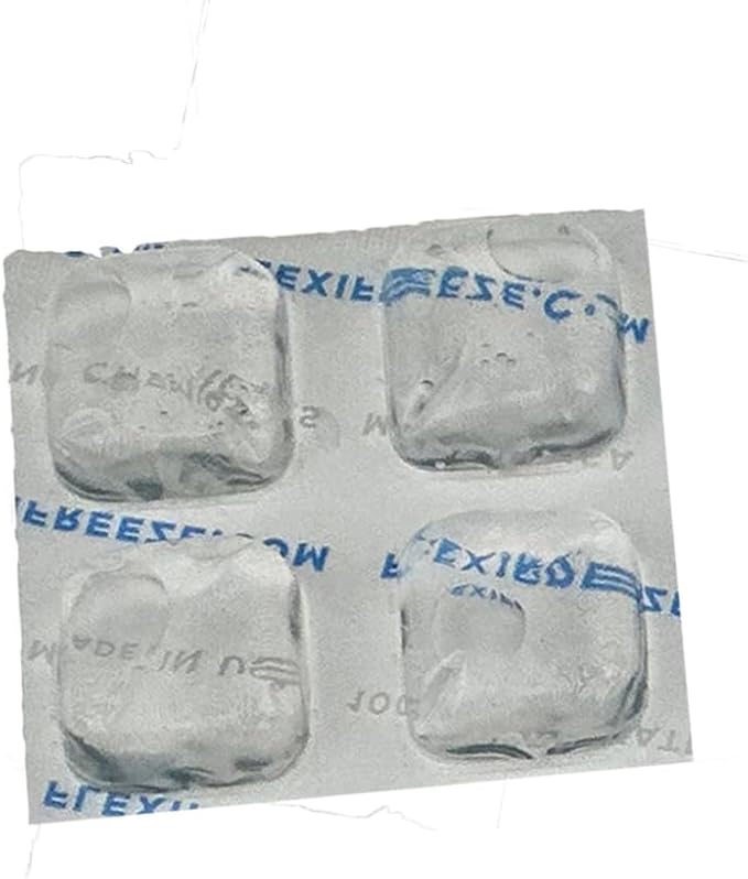 Lunch Ice Pack - 2x2 FlexiFreeze Reusable Ice Sheets for Lunch Box Bag or Tote - 12 Pack