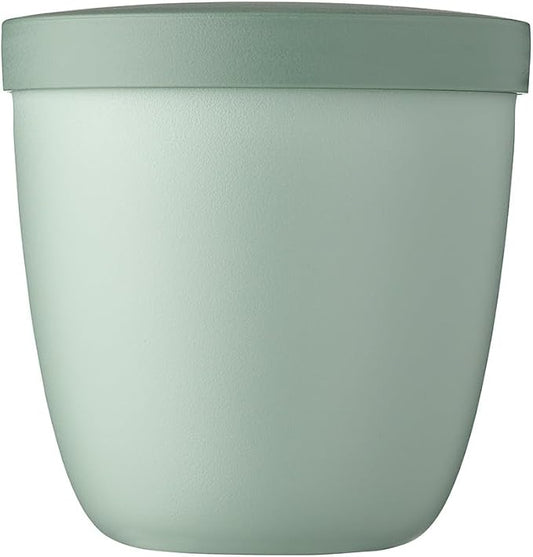 Mepal – Snackpot Ellipse – Food Container for Storing and Transporting Snacks - Suitable for Freezer, Microwave & Dishwasher - 500 ml – Nordic Sage
