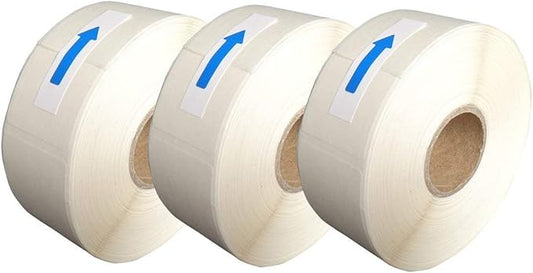 L LIKED Blank White 1 x 2 Inch Dissolvable Labels for Food Rotation Prep roll of 502 (3 Rolls)