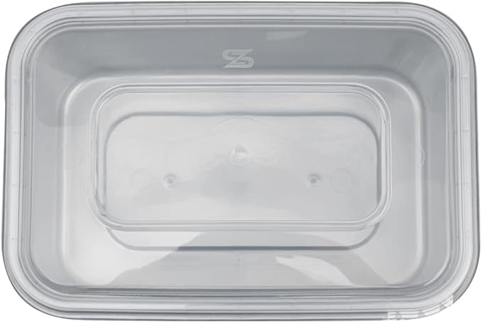 Restaurantware Futura 34.5 Ounce Meal Prep Containers With Lids 100 Tamper-Evident To Go Containers - Microwavable Disposable Silver Plastic Food Containers With Lids For Take Out or Lunches