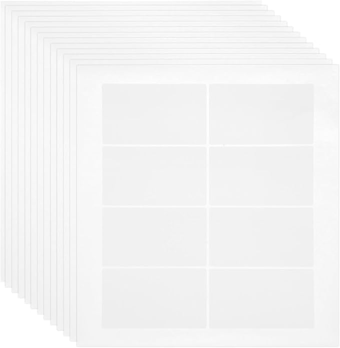 MECCANIXITY 500 Sheets Barcode Label 3.4 x 2.3 inch Printable Laser and Inkjet Labels Address Labels for Copier Mailing Shipping Labels File Folders Envelopes, 8 Per Page, 4000 Labels