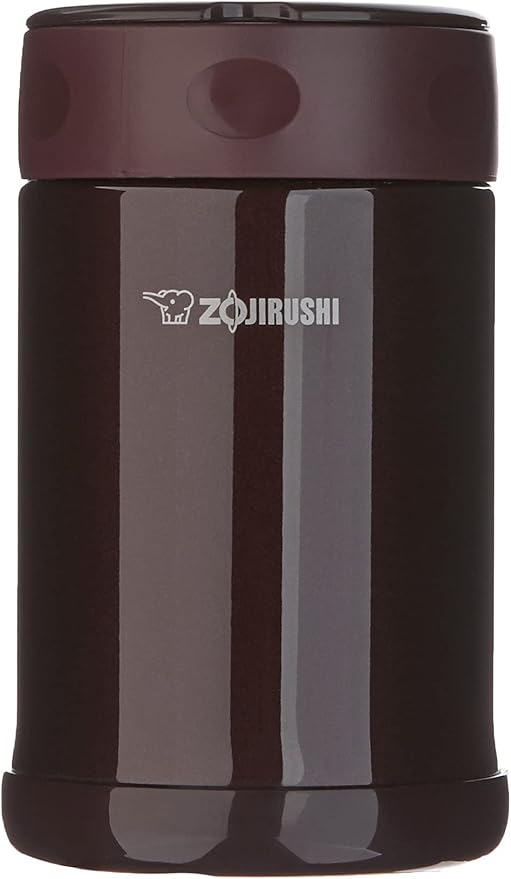 Zojirushi Stainless Steel Food Jar, Medium, Dark Brown