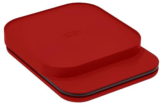 Mensura Kitchen Scale Accurate Measurements Made Effortless - Experience Precision Cooking with Battery - Powered Convenience - Requires 3 AAA Batteries for Reliable Performance (Red)