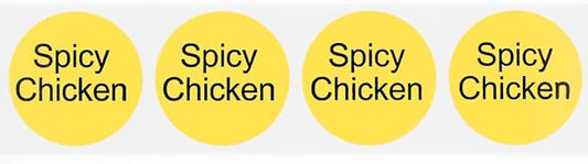 Spicy Chicken Deli Labels 1 Inch 500 Total Adhesive Labels